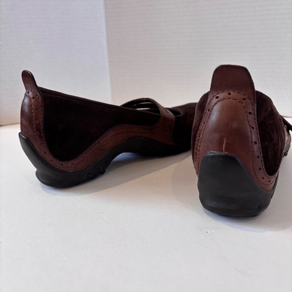 EUC Merrell Women's Plaza Bandeau Expresso Brown Suede Mary Jane's Shoes SZ 7.5 - Picture 7 of 10
